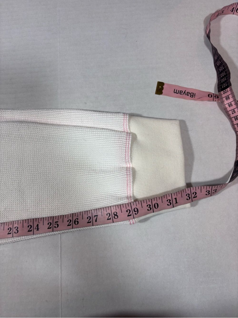 J.Marin The Thermal Jogger - Natural NWT Large Organic Cotton Waffle lounge - Picture 14 of 14